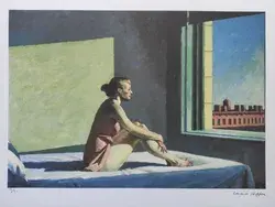 Edward Hopper Signed - Morning Sun (1952) - Certificate