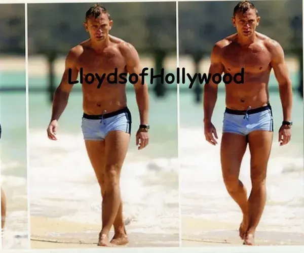 Daniel Craig James Bond  007  On Beach Double Image Beefcake  Photograph