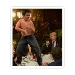 Gibby At Trump's Dinner Meme Sticker by RedMemes