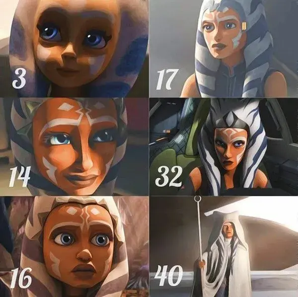 Ahsoka Tano's growing up