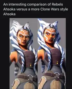 Rebels Ahsoka in Clone Wars Style