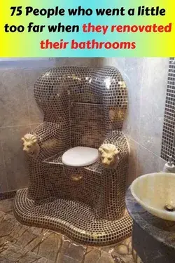 75 People who went a little too far when they renovated their bathrooms