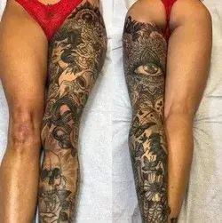 Tatuajes para mujer en la pierna