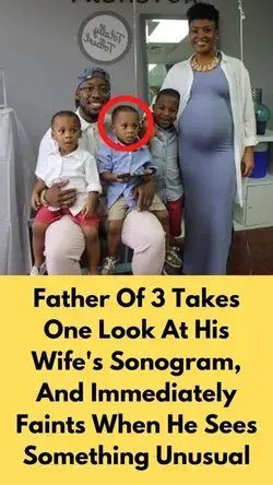 Father Of 3 Takes One Look At His Wife's Sonogram, And Immediately Faints When He Sees Something ...