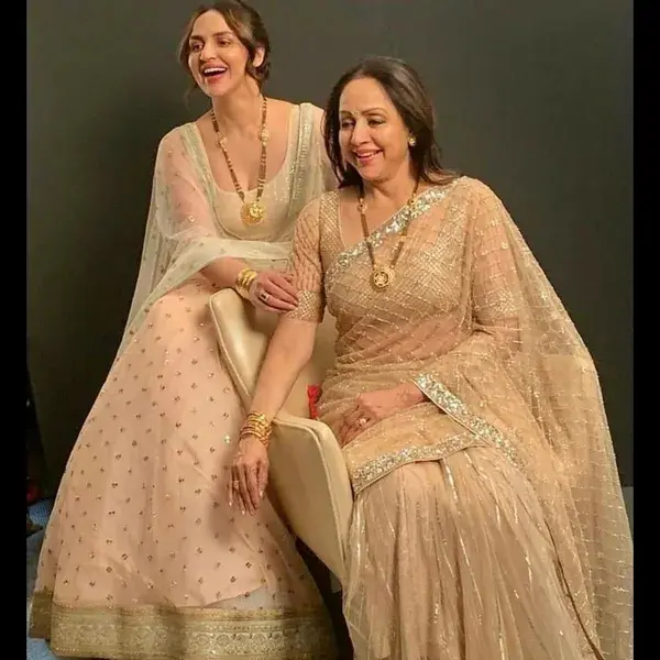 Esha Deol and Hema Malini 