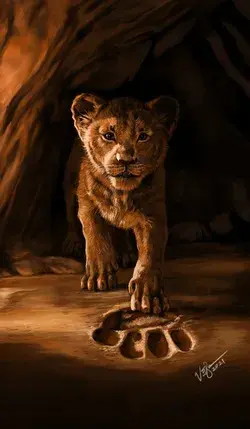 Lion king digital painting