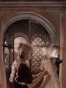 Rhaenyra and her first born Visenya