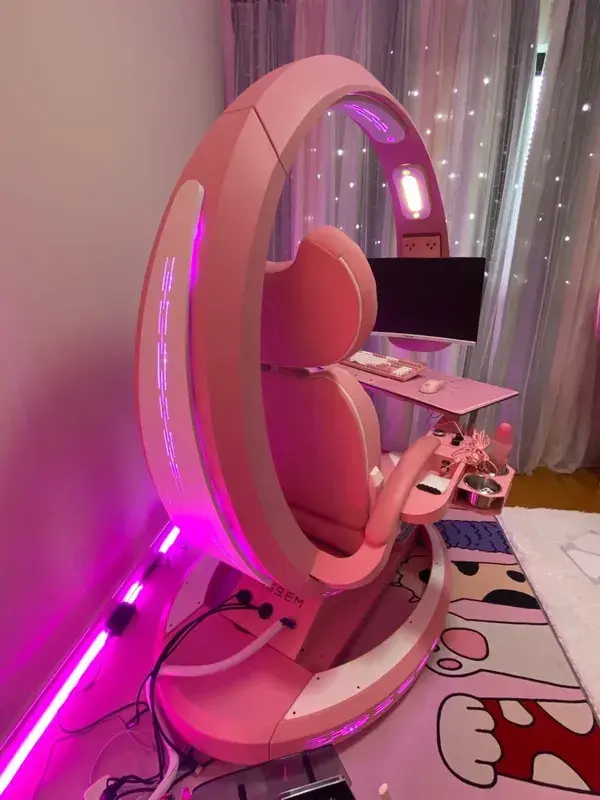 Pink Setup - INGREM Computer Workstation