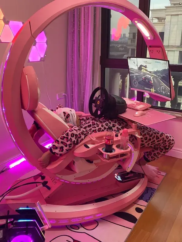 OTAKU'S Pink Setup - INGREM Computer Workstation