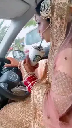 Driving to own wedding ❣️🥰👸👰 #brideswag