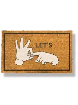 Let's Fuck Doormat by Funny Welcome | Welcome Mat | House Warming Gift