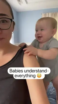 Babies understand everything 😳. Conversation with a baby