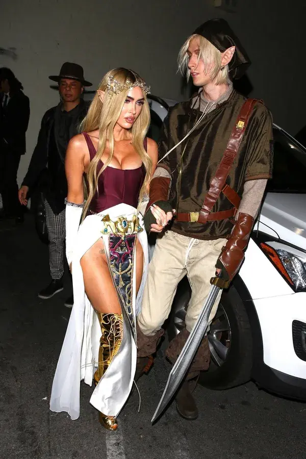 Megan Fox dresses as Zelda attends Delilah's halloween party in West Hollywood