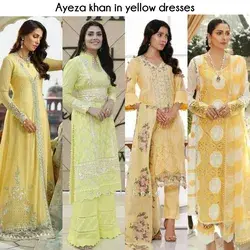 Ayeza khan in yellow dresses