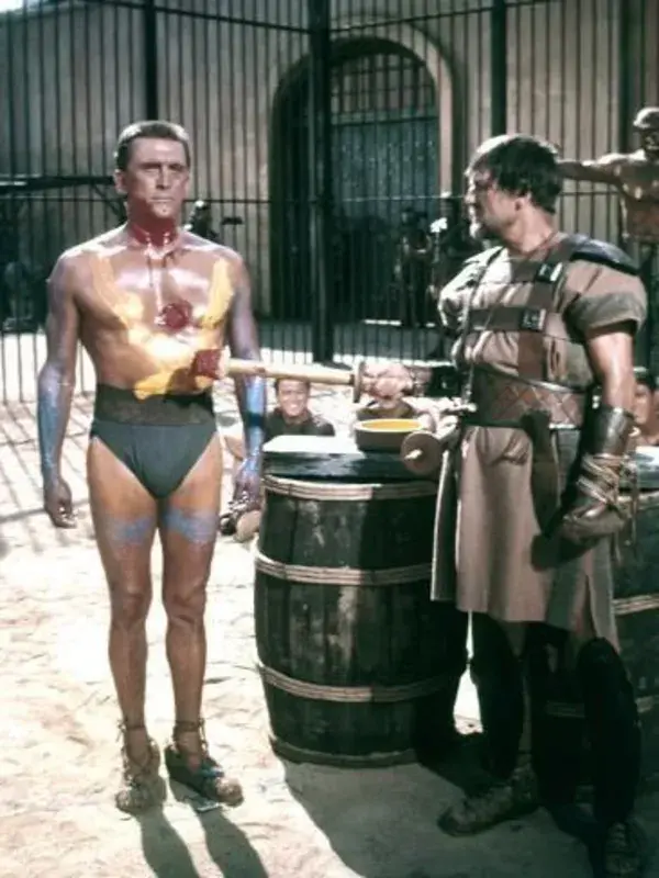 Photo: Spartacus by Stanley Kubrik with Kirk Douglas and Charles McGraw, 1960 (photo) : 32x24in