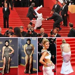 Celebrities Experiencing A Red Carpet Dress Malfunction