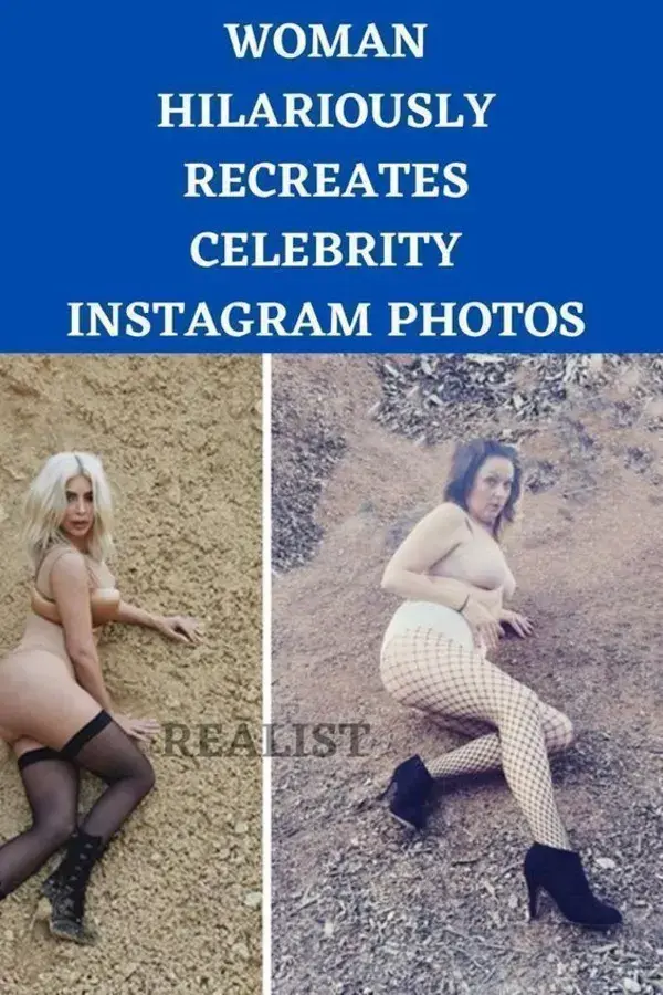 Woman Hilariously Recreates Celebrity Instagram Photos__