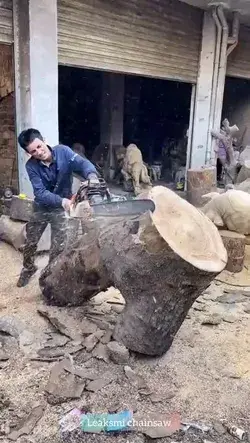 Amazing Bull Carving