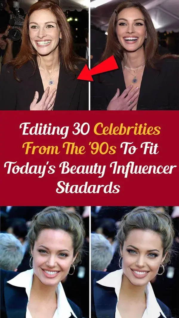 Editing 30 Celebrities From The '90s To Fit Today's 'Beauty Influencer' Standards