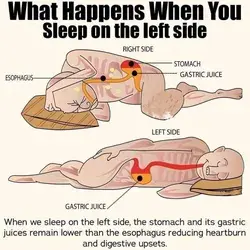 Benefits  of sleep on the left side