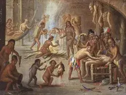 Giclee Print: Indians as Cannibals, 17th Century by Jan van Kessel : 12x9in