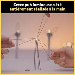 Cette pub lumineuse et créative a été entièrement réalisée à la main