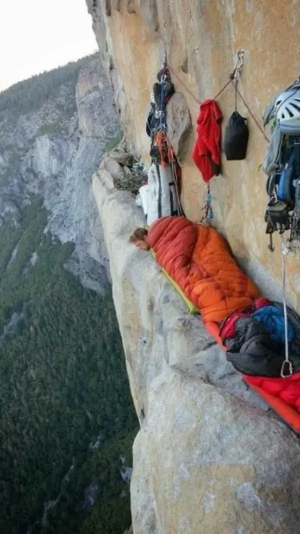 Amazing hillside camping