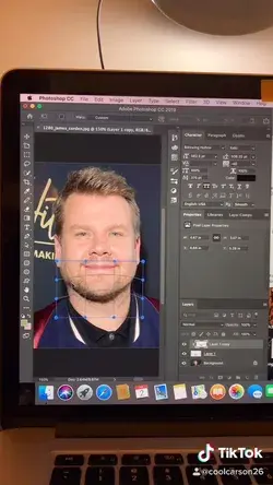 How to remove double chin in Photoshop