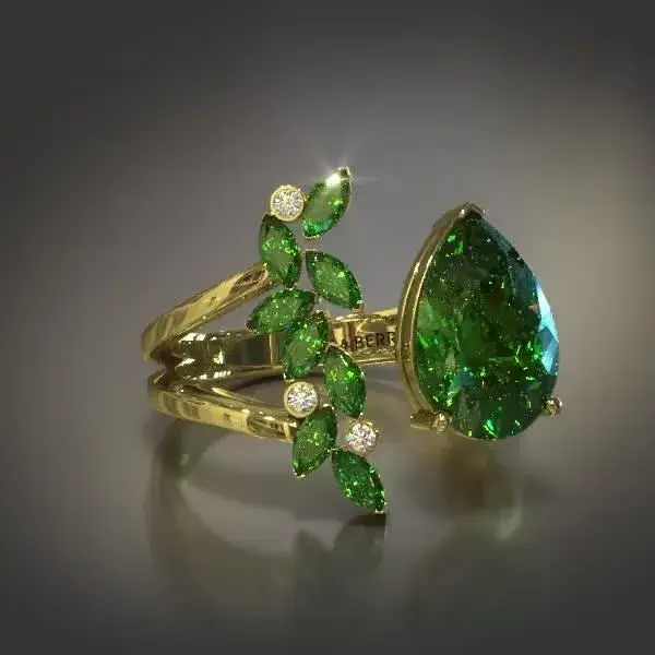 Emerald 18K Gold Ring