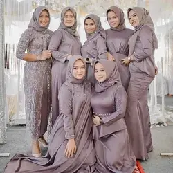 Kebaya modern bridesmaids hijab