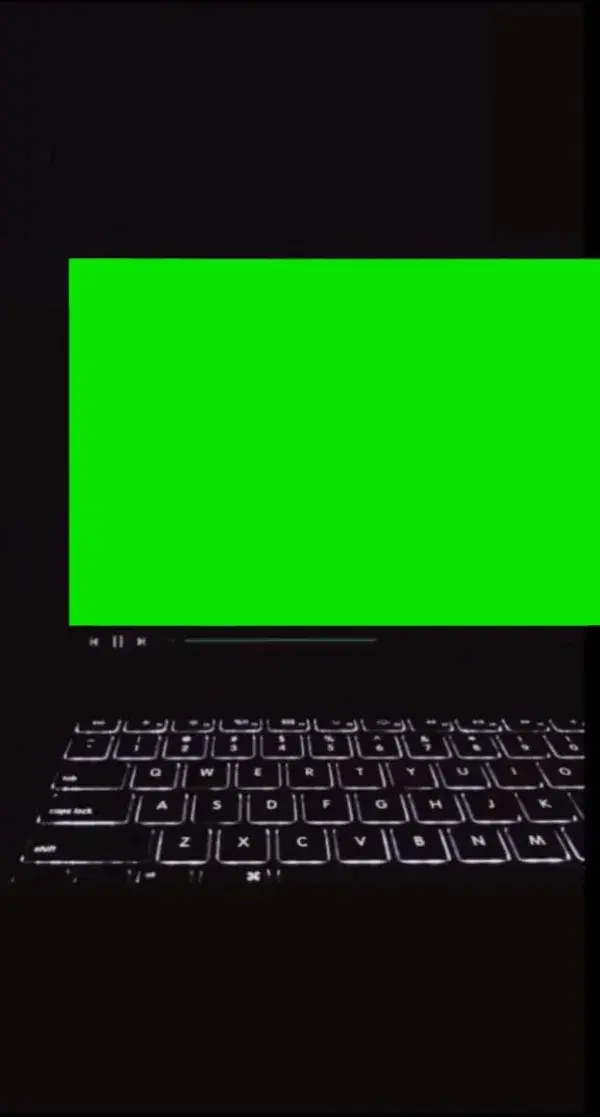 Laptop green screen