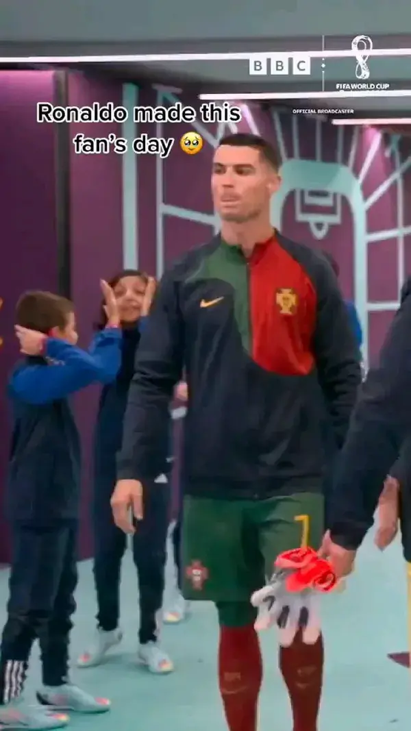 Ronaldo made a kid day #GREATEST