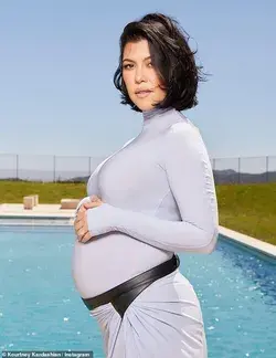 Pregnant Kourtney Kardashian drops her gluten-free diet and indulges in corn dogs, sliders and pi...