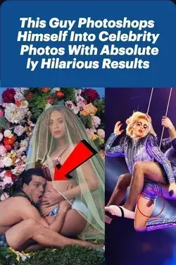 This Guy Photoshops Himself Into Celebrity Photos With Absolutely Hilarious Results