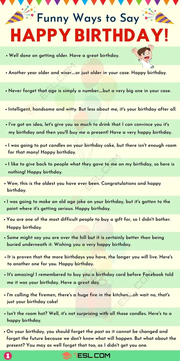 Funny Birthday Wishes: 30+ Funny Happy Birthday Messages for Friends and Loved Ones