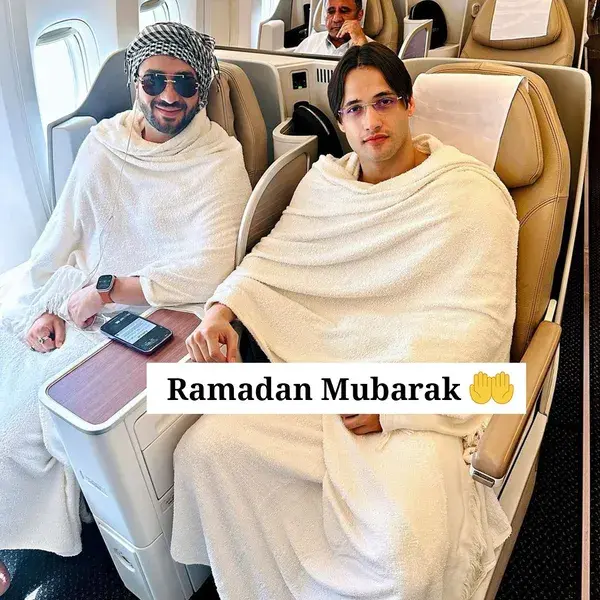 Finally Wish Comes True.. Aly Goni and his childhood friend Asim Riaz went to Mecca ahead of Ramadan