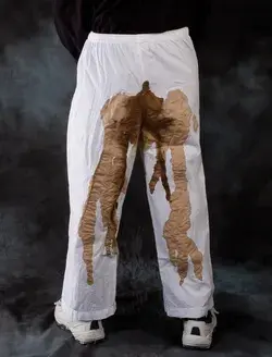 Goosh Pants Halloween Pee Poop Stained Dirty Costume Funny Novelty Joke C1001