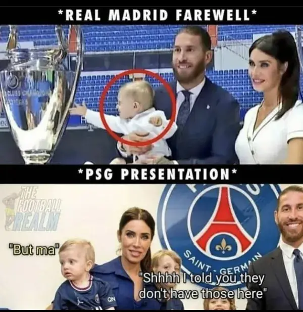 Sergio Ramos psg meme