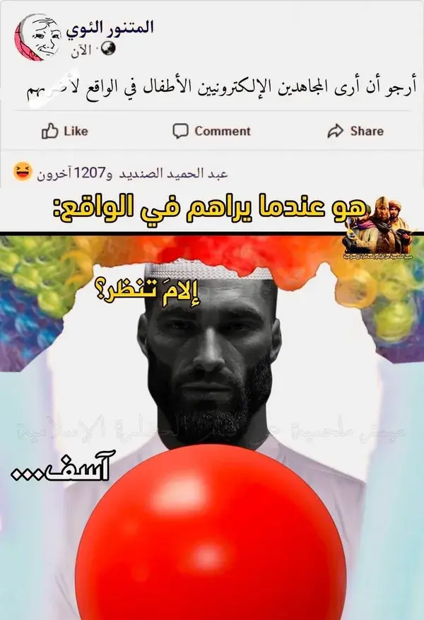 انا بطاطا تحت رجليك.