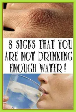 SIGN!8 SYMPTOMS THAT THE BODY IS NOT GETTING ENOUGH WATER