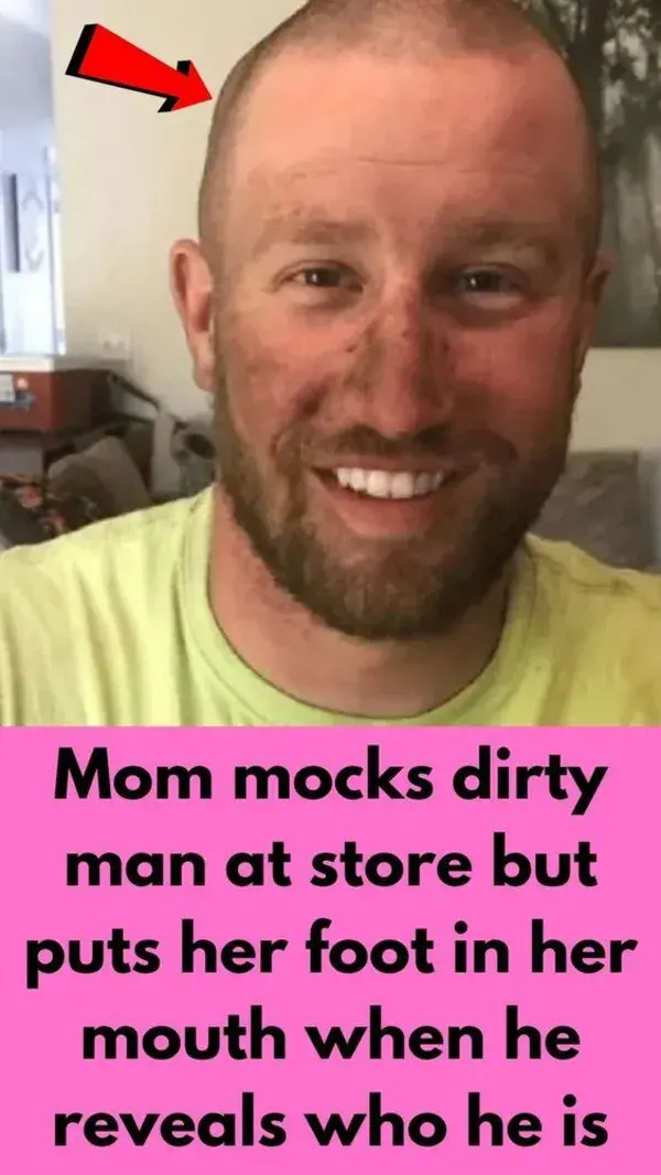 Mom mocks dirty man at store but puts her foot in her mouth when he reveals who he is