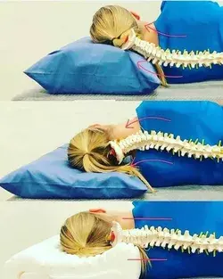 Lie down properly so that your spine is straight