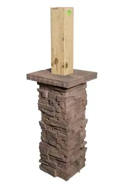 ClipStone ColumnWrap ProStack 1-lin ft Walnut Manufactured Stone Veneer in Brown | CSS.12.011.2