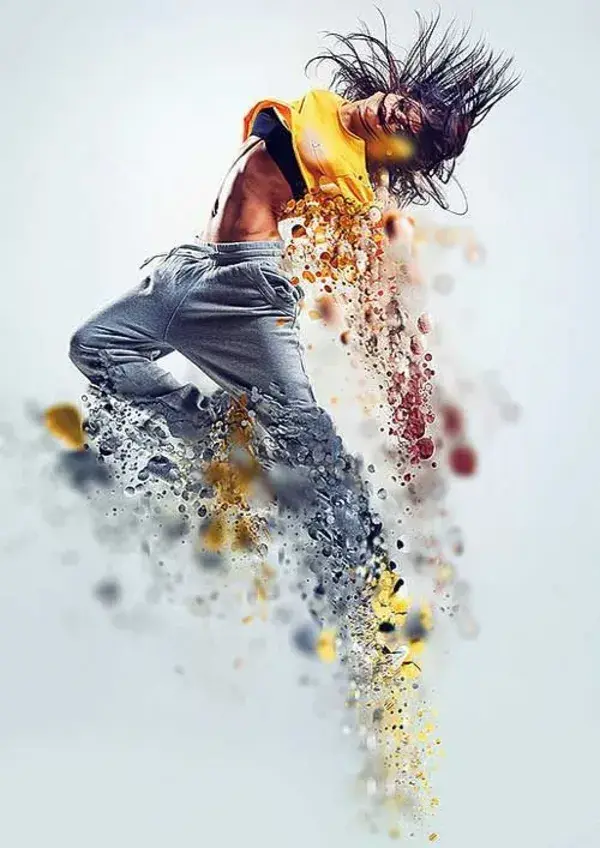 Dispersion Effect and change color in Photoshop