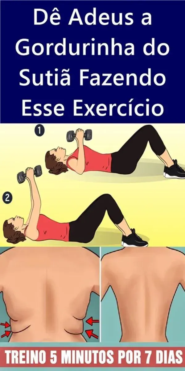 Dê Adeus a Gordurinha do Sutiã Fazendo Esse Exercício