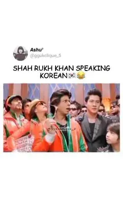 Shah Rukh Khan speaking Korean