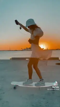 Longboarding on the pier