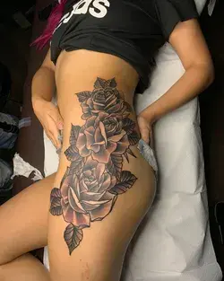 Thigh tattoo 