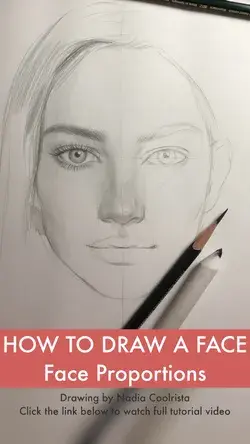 How to draw a face. Face proportions. - YouTube