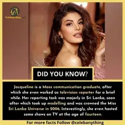 Did you know..? 
For more facts Follow==>>@celebanything